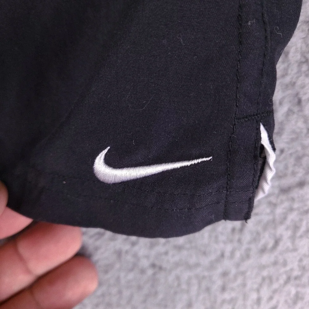 Nike Swim Trunks Mens Large Black‎ Board Shorts Drawstring Surfing Swimwear